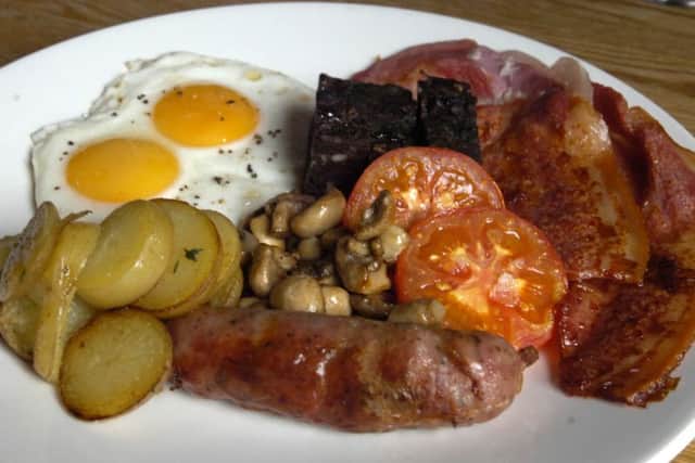 The full English breakfast.