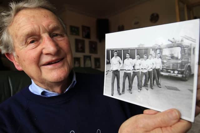 Ray Johnson is one of the oldest retired members of Nottinghamshire Fire and Rescue. Ray is pictured at his home in Nuthall.
