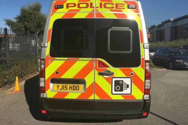 A safety camera van.