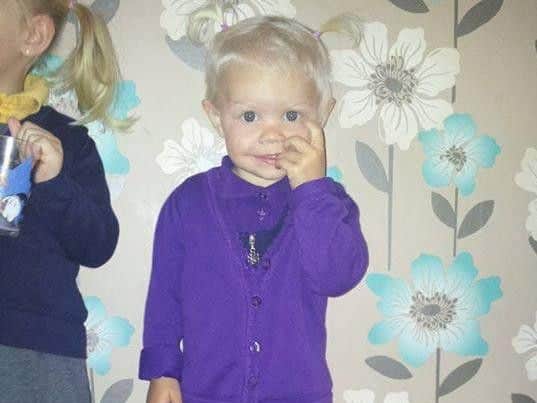 Tragic Lacie-Mae is described as the happiest girl in the world. She died on April 1, only two years old.