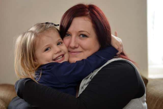 Leanne is proud of her brave little girl who saved her life by calling for help when she collapsed unconcious.