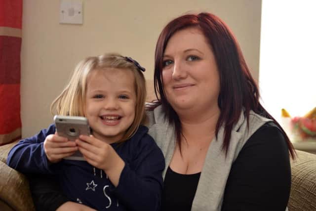 Amelia Hos, 4, and proud mum Leanne Kent.