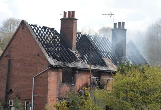 House fire on Austin Close in Mansfield