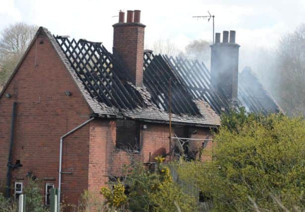 House fire on Austin Close in Mansfield