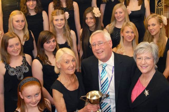 Do you recognise your little stars of the stage in our pictures form the Mansfield Music and Drama Festival, of years gone by?  Here Meryl Chambers is presented with a Trophy by chairman Paul Bacon and Coun. Kate Allsopin 2012.