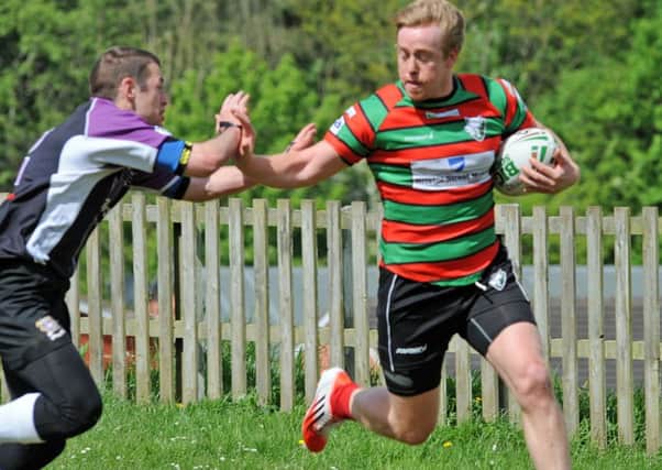 Sherwood Wolfhunt (green and red) v Leicester Storm at Debdale Park, Mansfield Woodhouse.