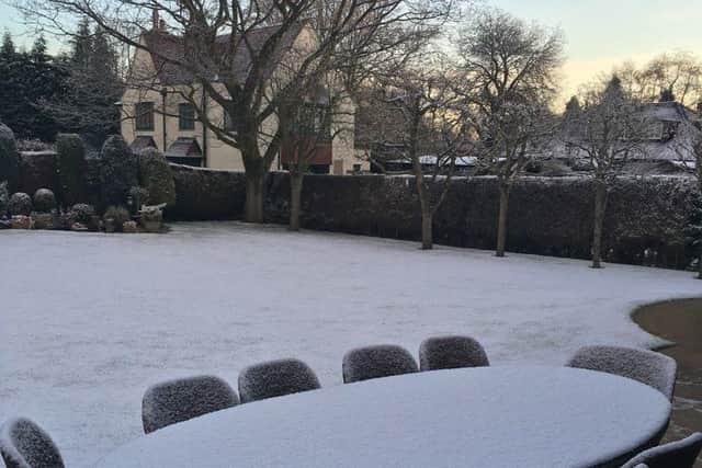 Spring snow in Mansfield (Photo: Christine Bacon).
