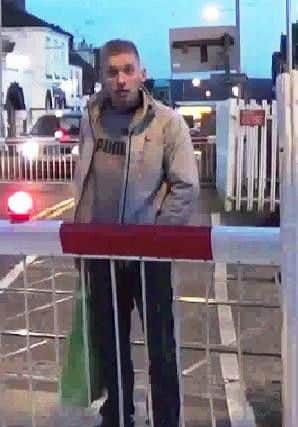 Polcie are looking to speak with this man as a witness to an incident where a 12-year-old boy was verbally abused at Worksop train station.
