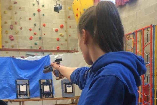 Tetrathlons involve four disciplines, horseriding, running, swimming and shooting.