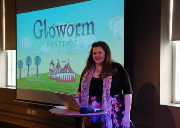 Rebecca McGlone, organiser of the new Gloworm Festival