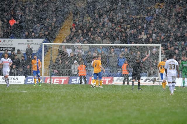 Mansfield Town v Notts County.