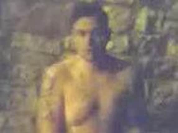 Police image: Officers want to speak to this man after an incident of indecent exposure.