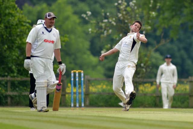 ALL RIGHT, JACK -- bowler Jack Dickens, whose four-wicket haul helped Thoresby Colliery to victory over Papplewick and Linby
