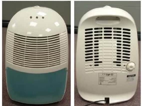 Dehumidifiers bought form Argos between 2006-08 could be at risk of causing house fires.