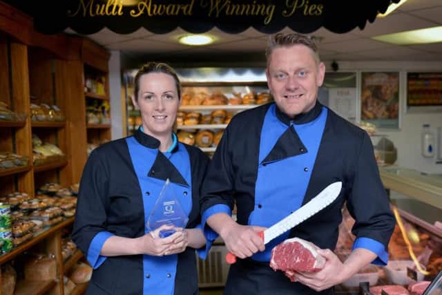 Scott and Kelly Barlow, who have received the accolade for best steak in the UK.