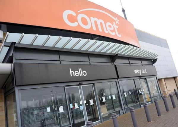 The old Comet store on the Portland Retail Park, Mansfield.