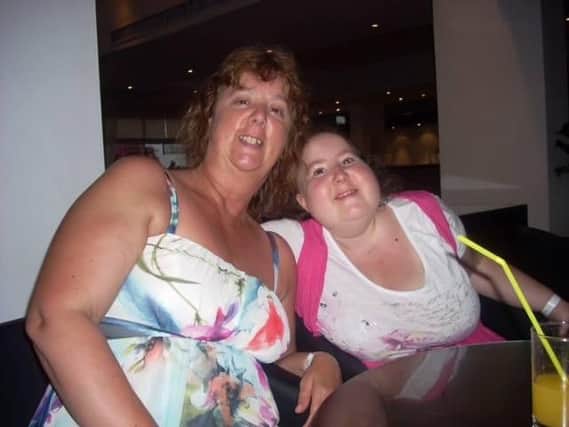Jess and her mum Jo, photographed on holiday in Cyprus four years ago.