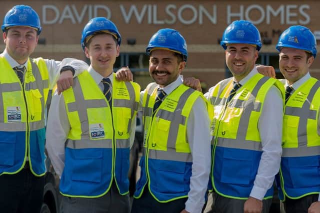 Trainee site managers at David Wilson Homes.