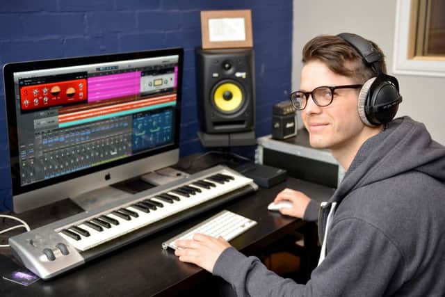 Hamish Dickinson has opened a new recording studio in Mansfield