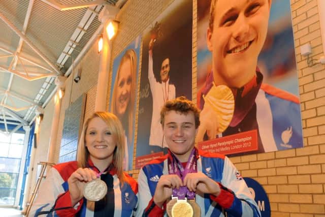 Charlotte Henshaw and Ollie Hynd   unveil pictures of them at Water Meadows