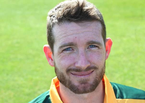 IN PICTURE: Notts County Cricket Club 2016: T-20 Blast kit: Riki Wessels.
STORY: SPORT LEAD: Notts County Cricket Club Team /Pen pictures for season 2016.  Trent Bridge Cricket Ground, West Bridgford, Nottingham.
PHOTOGRAPHER: MARK FEAR