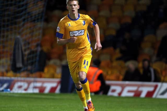 Mansfield Town v Newport CountyEnglish League Football - Sky Bet League TwoOne Call Stadium, Field Mill, Mansfield, England.19th August 2014Mansfield Town's Sam Clucas.Picture by Dan Westwell (PLEASE BYLINE)dan.westwell@btinternet.com07793 733140