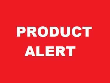 Product alert.