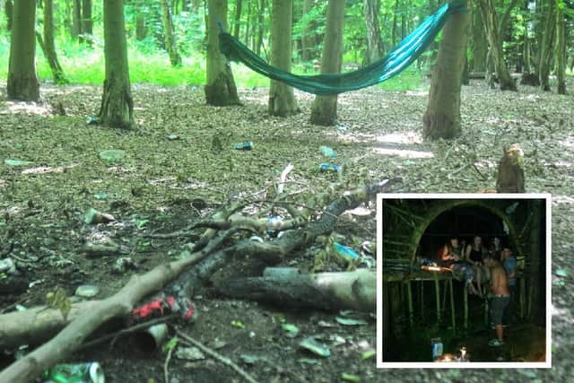 Police have confirmed there have been no reports of people living in Sherwood forest as authorities try to ease local concerns.