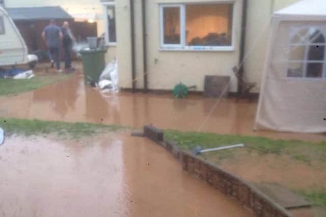 Rainworth Crescent Alan Beavis filmed and photographed the flood as it his his house on Wednesday, June 15.