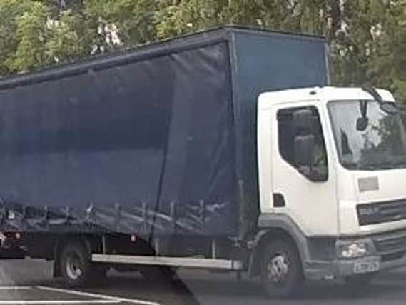Police would like to speak to the driver of this HGV.