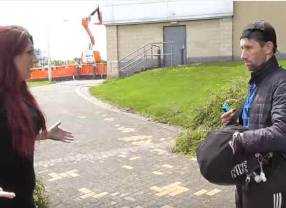 The video shows the high-profile face of the far-right party discover a homeless person sleeping rough in Mansfield and questioned them on why they think it's acceptable to 'take advantage' by sleeping rough in the UK. (Source: YouTube)