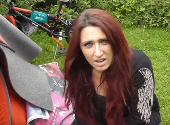 Jayda Fransen, deputy leader of Britain First, said it was 'outrageous' that migrants can come here and 'take advantage' by sleeping rough because they aren't claiming benefits. (Source YouTube).
