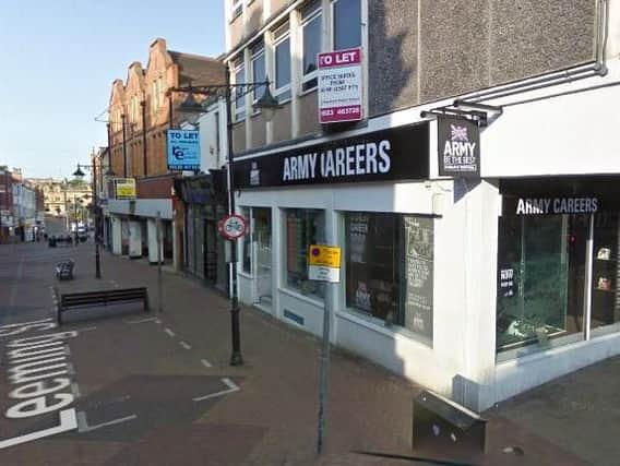 Mansfield's Army Recruitment office's closure has been called 'diabolical' (Image: Google).