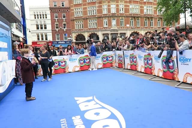 Mini Matt Smith AKA George Buckland attending the UK Premiere of Finding Dory last Sunday in London's Leicester Square. Credit; Richard Buckland.