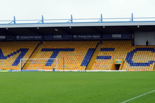 The One Call Stadium, home of Mansfield Town FC.