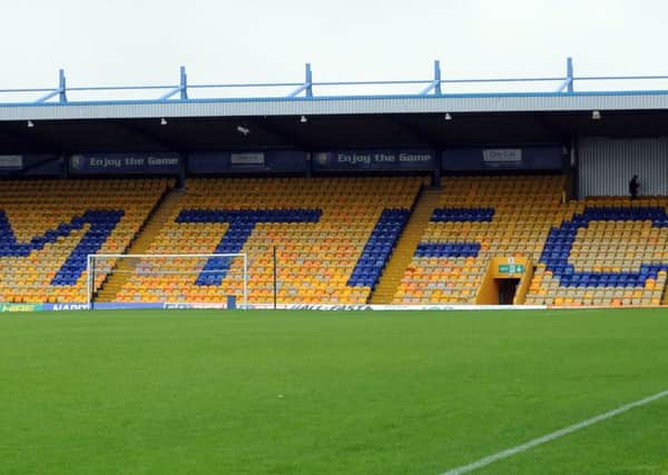 The One Call Stadium, home of Mansfield Town FC.