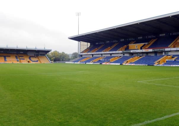 The One Call Stadium, home of Mansfield Town FC.