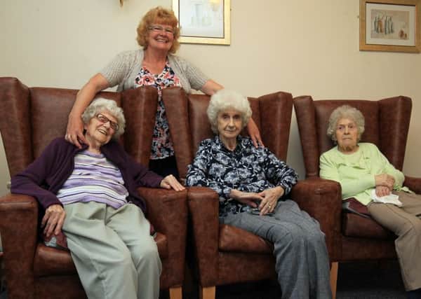 Dorothy Bevins is launching a campaign to get a memorial for a family who were killed in a WW11 plane crash. Dorothy is pictured with 3 ladies who survived the crash Ada Bevins, 93, Joan Clark, 86, and Alice Braybrook, 94.