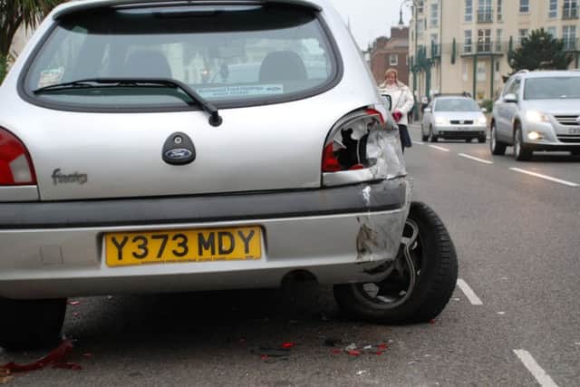 A car accident.
