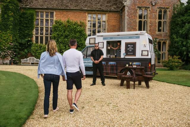 Thoresby Hall Hotel ice cream bar.
