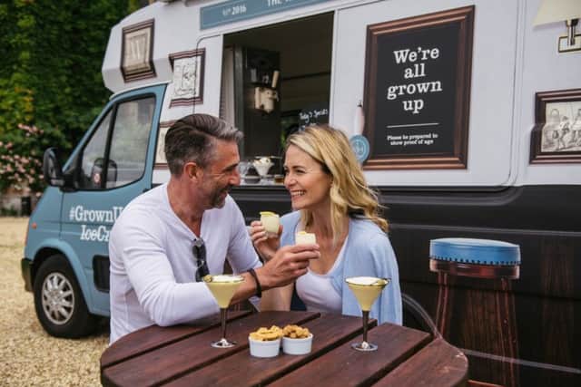 Thoresby Hall Hotel ice cream bar.