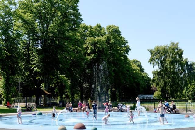 A sunny day at The Canch in Worksop, Nottinghamshire