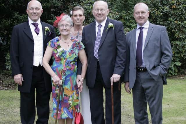 George Chicken with members of his family.