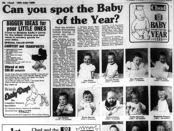 Thirty years ago this month we held a Baby of the Year competition - can you spot any of these faces in the 0-9 months category? They'd look a little different now...