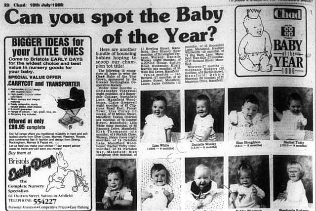 Thirty years ago this month we held a Baby of the Year competition - can you spot any of these faces in the 0-9 months category? They'd look a little different now...