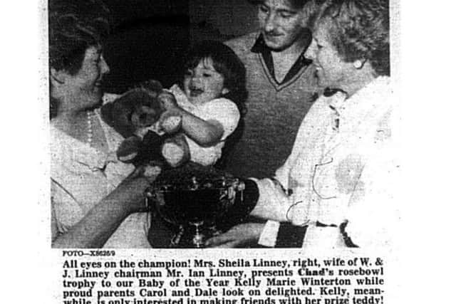 Kelly 'making friends with her prize teddy'. We'd love to get in touch with Kelly (and teddy) if possible.