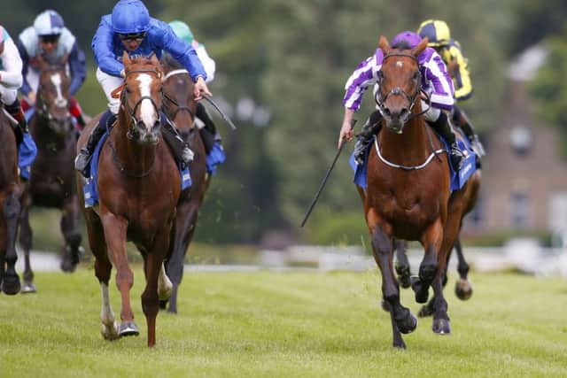 GOODWOOD GREAT -- The Gurkha (right), who won the big race of the Qatar Goodwood Festival, the Group One Sussex Stakes. (PHOTO BY: racingfotos.com)