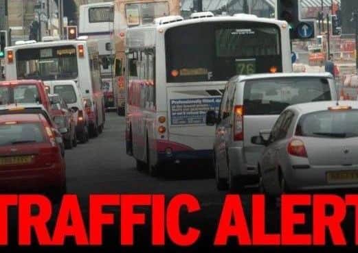 One lane is currently closed on the M18northbound between J3, A6182 (St Catherines) and J4, A630 (West Moor).
