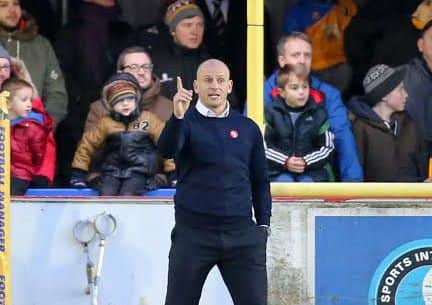Mansfield Town's Manager Adam Murray - Pic by Chris Holloway