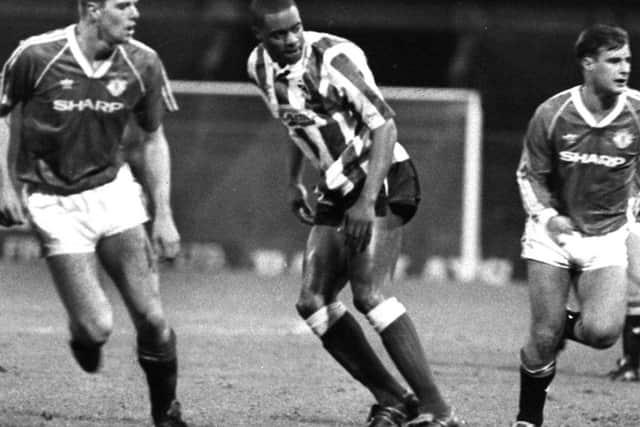 Ace striker Dalian Atkinson played for Aston Villa, Sheffield Wednesday and Manchester City. He died of a heart attack this morning after being shot by police with a Taser.